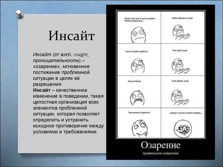  Понятие инсайта и его роль в маркетинге 